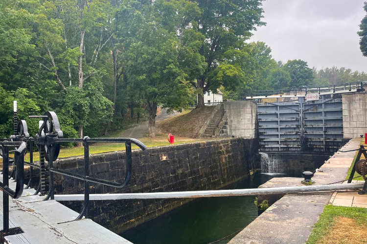 Lock 42, Jones Falls, Ontario, on the Rideau Canal.
