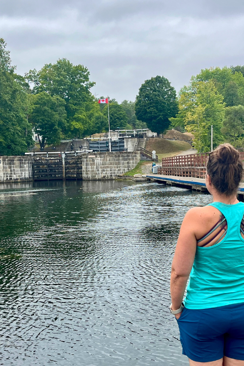 Lock 42 at Jones Falls on the Rideau Canal, Ontario.