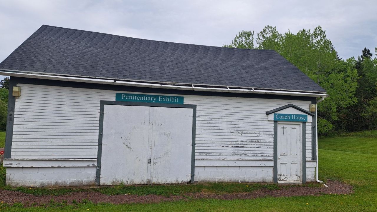 The coach house at Keillor House is now home to the Dorchester Penitentiary Museum and coach museum in Dorchester New Brunswick Canada.