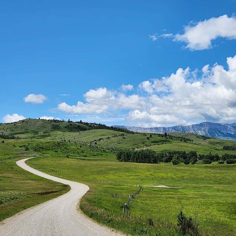 Backroad scenery in southern Alberta Canada