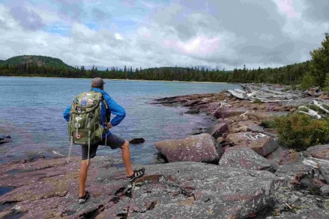 A water route in Ontario shows how the Trans Canada Trail includes canoe and kayak pathways, linking lakes and rivers through the Canadian Shield as part of its diverse, multi-use network.
