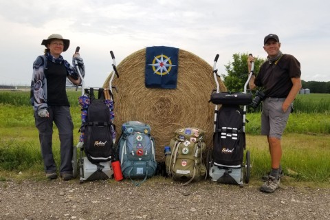 Travelling the Trans Canada Trail across Canada with hiking carts, showing how long-distance cycling routes often require adapting beyond traditional biking across mixed terrain, rail trails, and rural landscapes.