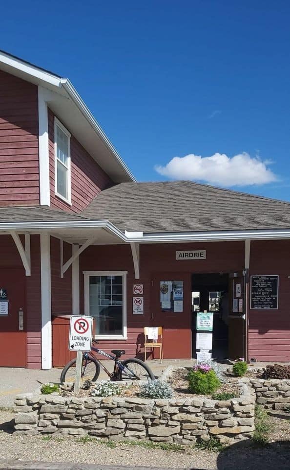 Replica Train Station & Souvenir Shop in Airdrie Alberta Canada