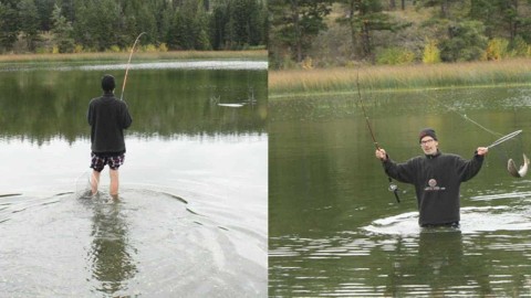 Merritt BC Fishing at Lundbom Lake