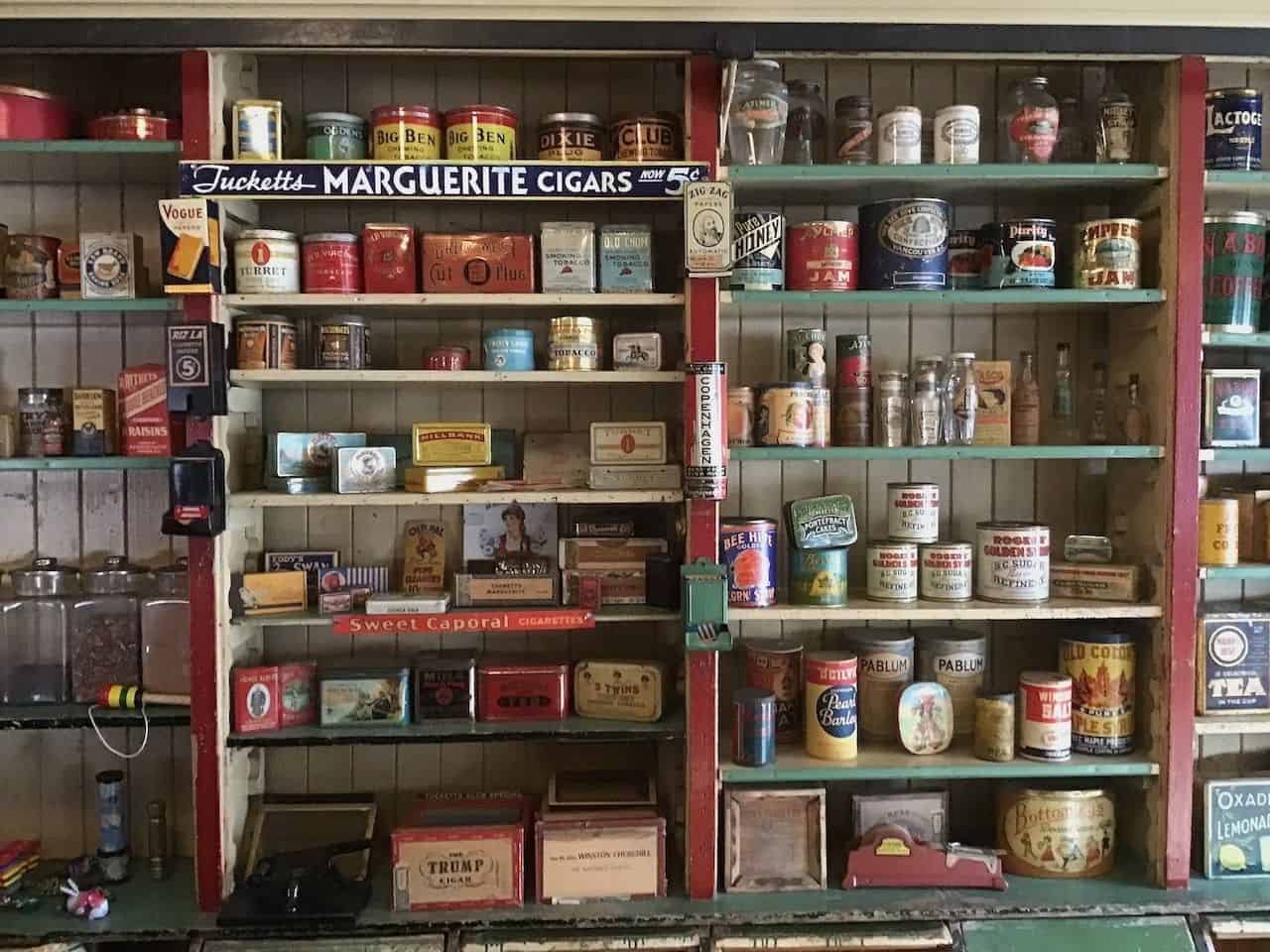 Kilby General Store shelves are lined with items of the past when the historic site was a main stop for many.