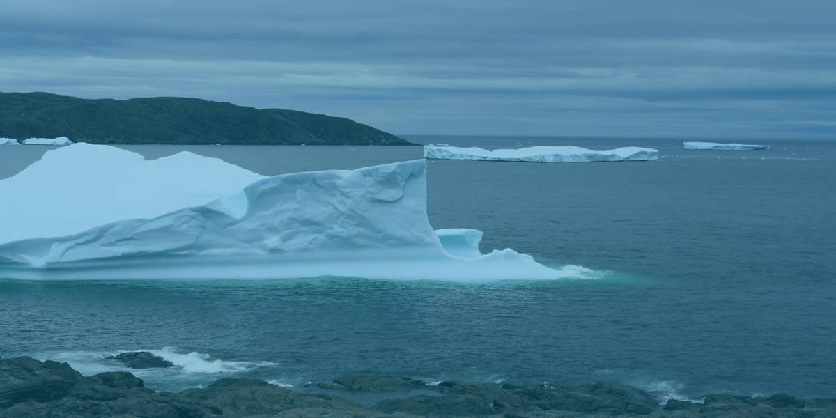 Icebergs in Newfoundland, Canada