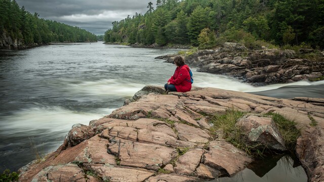 relaxing-at-recollet-falls-french-river