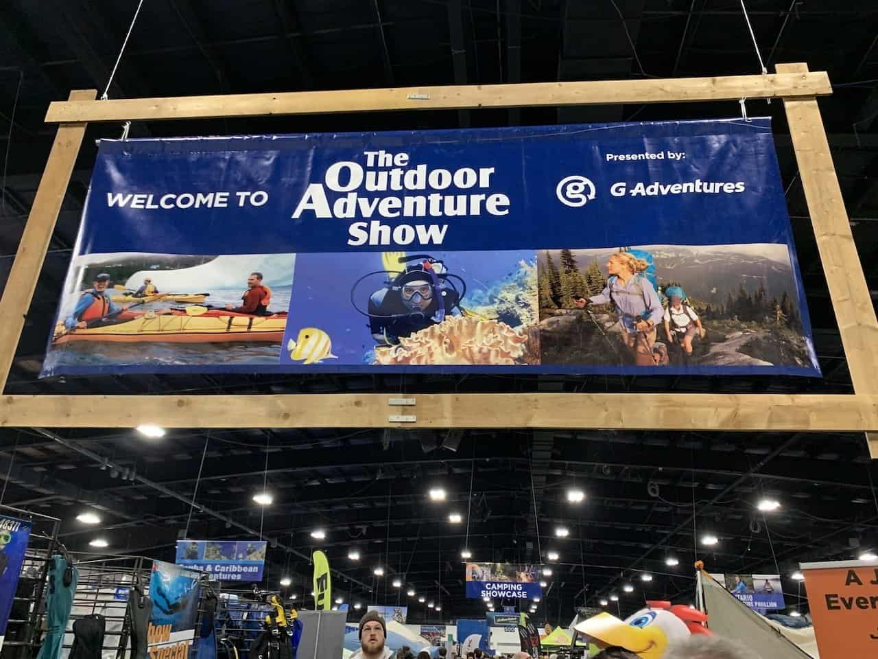 Outdoor Adventure Show Entrance Toronto Ontario Canada - There were so many amazing things to see and do at the Outdoor Adventure Show in Toronto, Ontario, Canada. Visitors could easily spend hours browsing the aisles and visiting the different displays at the show.