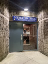 Lobby and Box Office Door at Dundas Little Theatre Dundas Ontario Canada