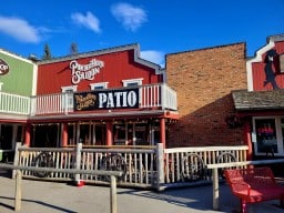 Outdoor Patio at the Powderhorn Saloon - Bragg Creek Alberta Canada 2024-06-12