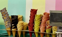 Pick Your Cone at Lics Ice Cream Shop -  Calgary Alberta Canada 2024-06-24