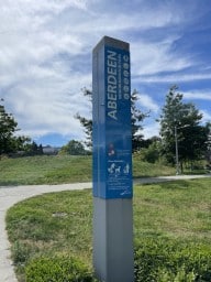 Aberdeen Neighbourhood Park Sign Richmond British Columbia Canada