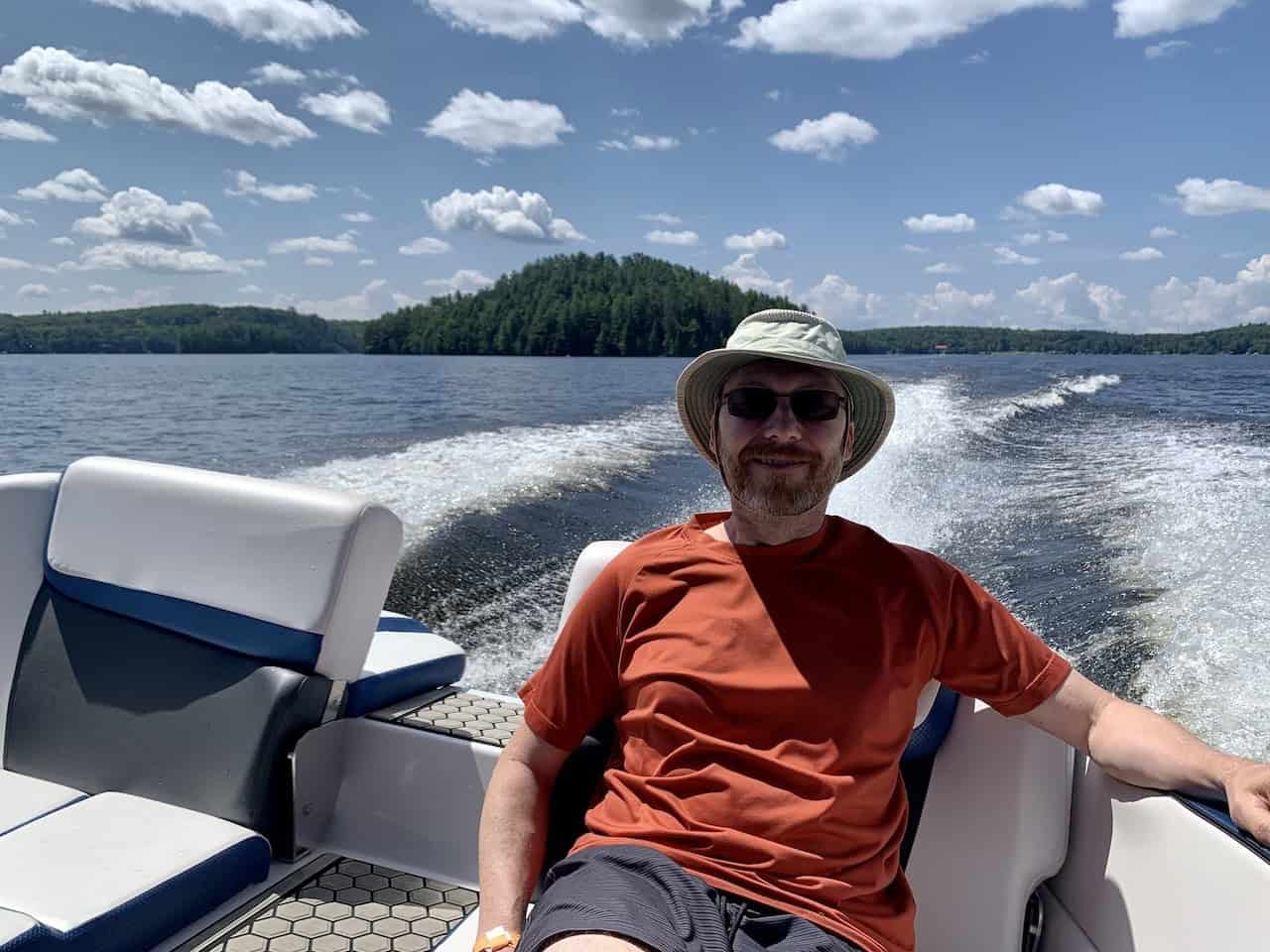 Enjoying a Beautiful Day on Mary Lake Ontario Canada - Enjoying sunshine and blue skies on Mary Lake is the perfect way to spend a beautiful day in the summer!