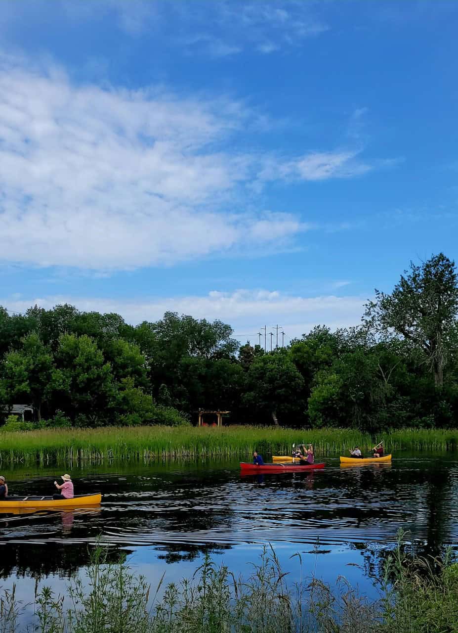 Calm Waters & Blue Sky Canoeing - Moose Jaw Saskatchewan - Perfect day for a paddle on the Moose Jaw River with calm waters and blue skies.
Wakamow Valley Park, Moose Jaw, Saskatchewan