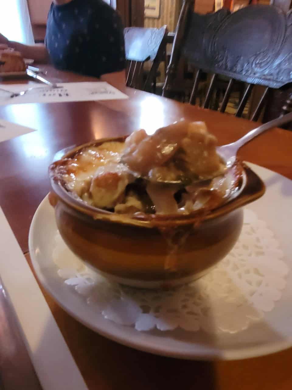 French Onion Soup at Hopkins Dining Parlour - Moose Jaw Saskatchewan - The French Onion Soup at Hopkins Dining Parlour is delicious and a must try menu item.
Check them out for lunch or dinner, you will not be disappointed!
Moose Jaw, Saskatchewan, Canada