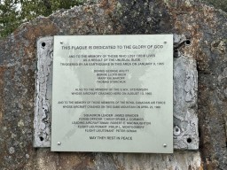 A plaque at the Hope Slide - Viewpoint 2024-09-26