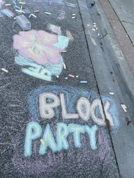 Kingsville Ontario Block Party Chalk Art