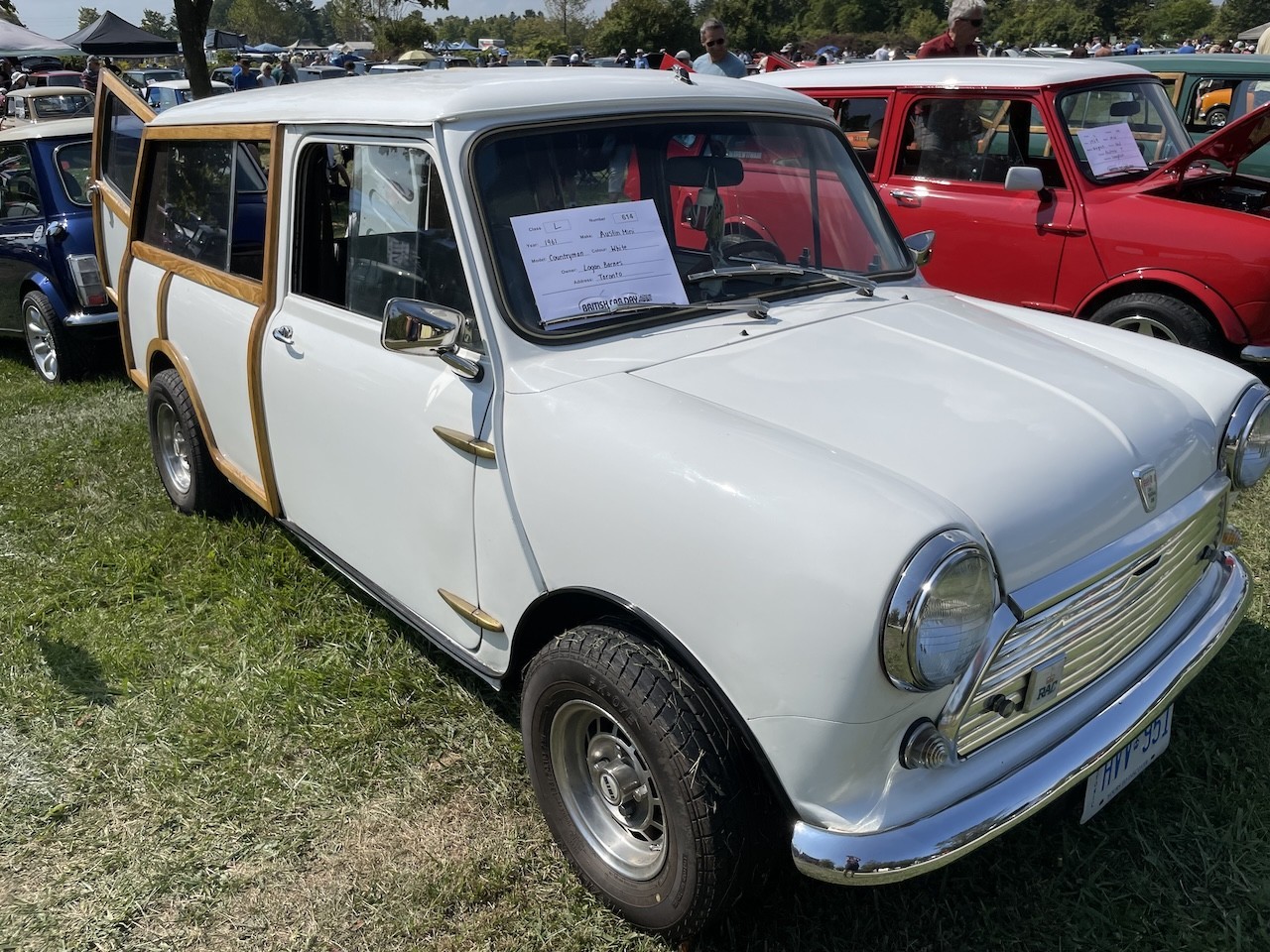 Interesting MINIS at Bronte Provincial Park Oakville Ontario Canada  - This station wagon MINI was a unique, one of a kind vehicle at British Car Day at Bronte Creek Provincial Park in Oakville, Ontario.