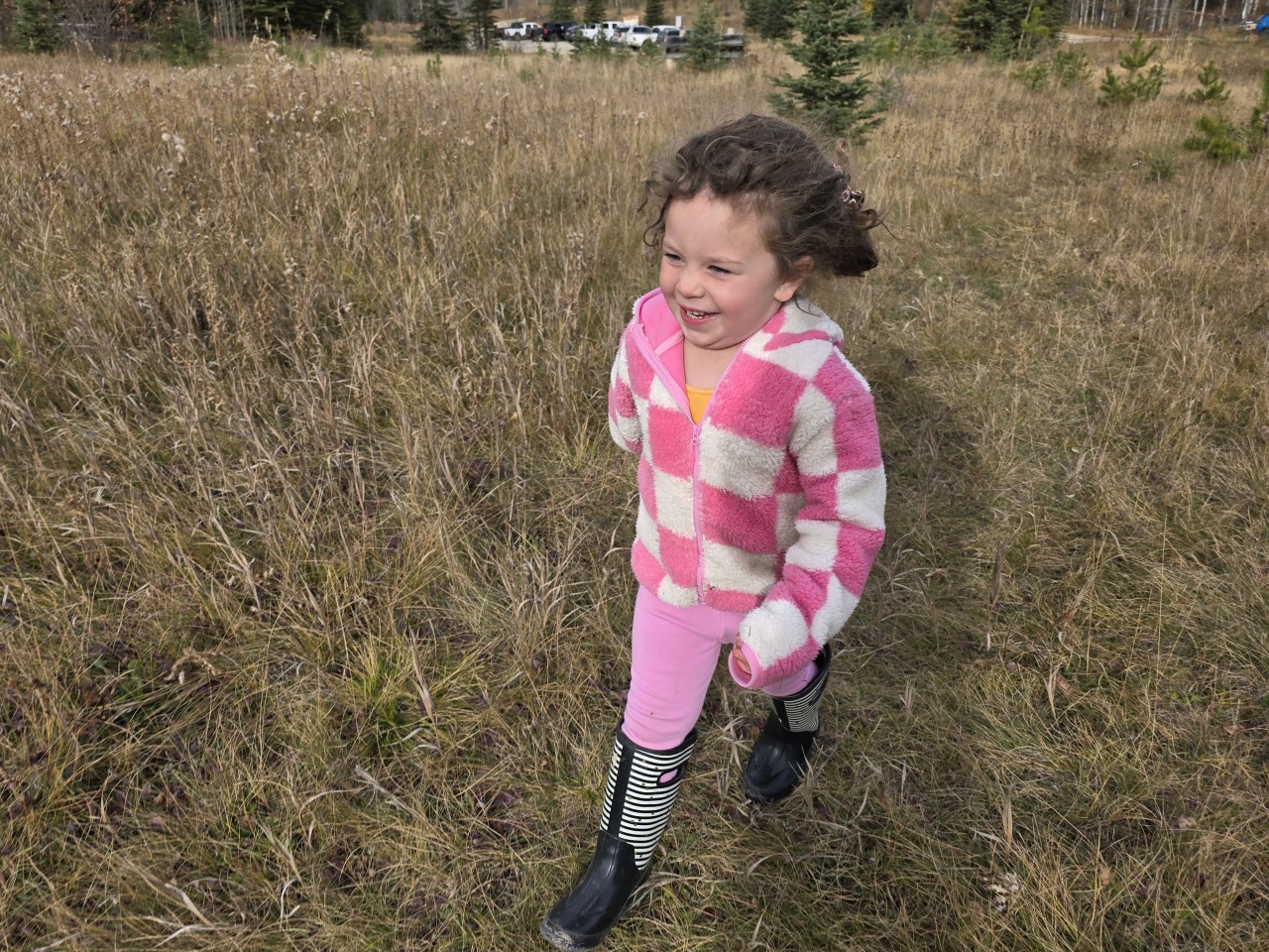 Happy Little Adventure Seeker  - So happy to be heading to the lake. Fall doesn't mean lake days are over yet!