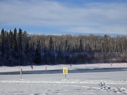 Ice Fishing Mitchell Lake Alberta Canada 2025-01-11