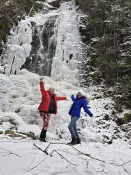 Winter Fun at Ione Falls B.C