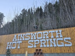 Ainsworth Hotsprings British Columbia Canada in January 2025-01-28