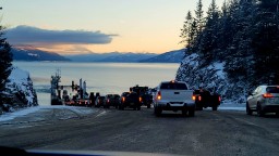 Departure Times for the Upper Arrow Lake Ferry - Shelter Bay, British Columbia Canada