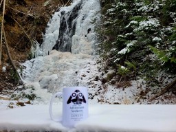 Canada Adventure Seeker Mug at Ione Waterfall - Central Kootenay B.C.