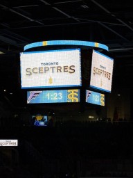 Toronto Sceptres Score Board at Coca-Cola Coliseum Toronto Ontario Canada