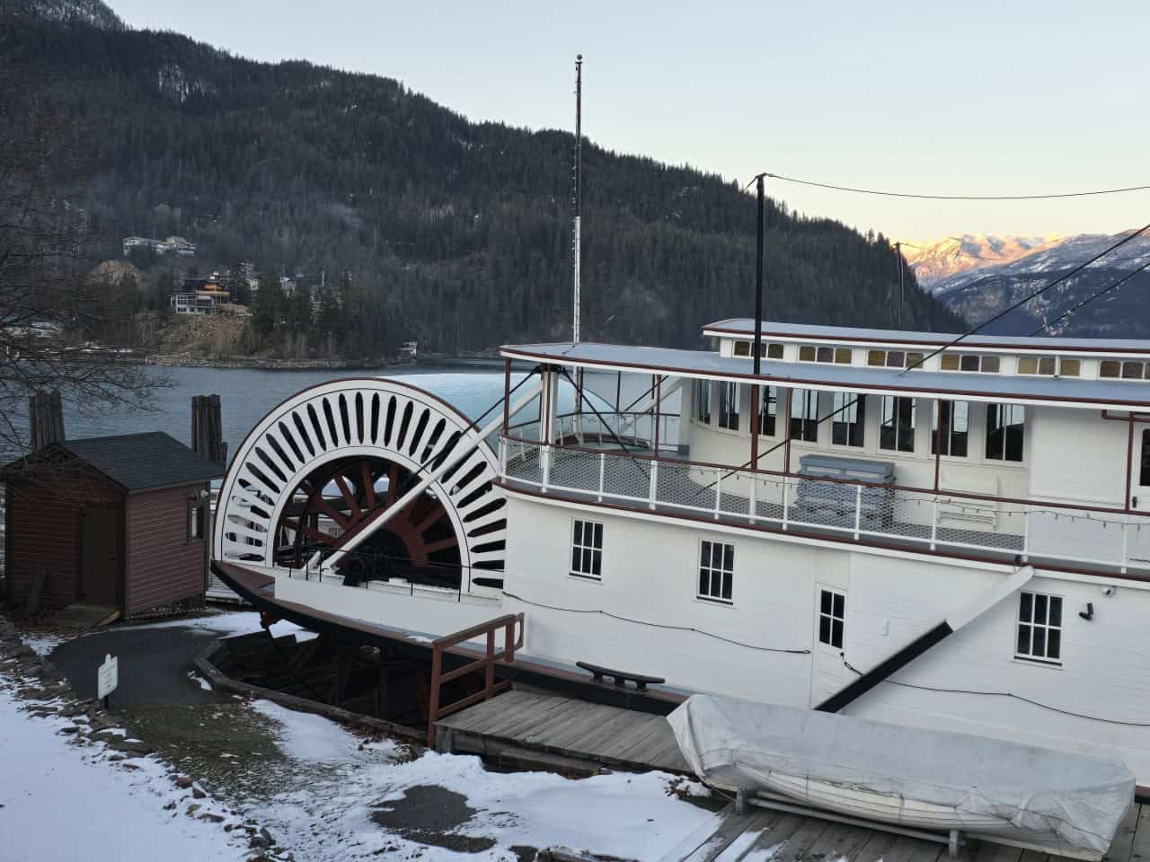 National Historic Site in Kalso British Columbia  - The S.S Moyie is a huge Sternwheeler boat that operated on Kootenay Lake for 59 years. Being the most intact boat of its kind has left way for it to become a National Historic Site.