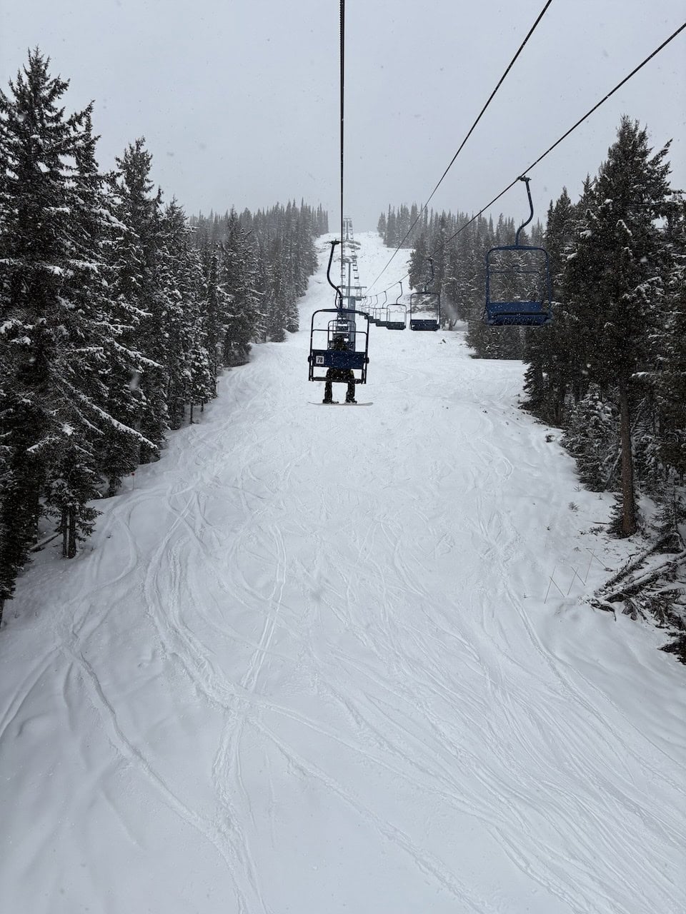 Lift-at-Manning Park Resort - A good portion of our day is spent on the lift going up the mountain at the Alpine Area in Manning Park Resort in British Columbia, Canada.