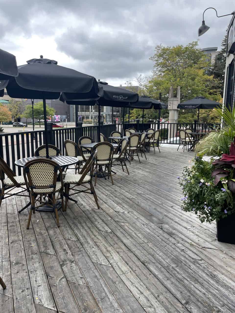 400 Brant Patio Burlington Ontario Canada - In the summer, the patio at 400 Brant Kitchen & Bar looks like it would be the perfect spot to enjoy warm weather dining.