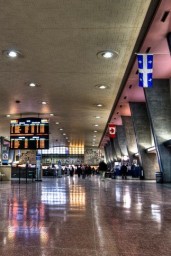 Boarding Via Rail's The Ocean at Gare Centrale in Montreal Quebec
