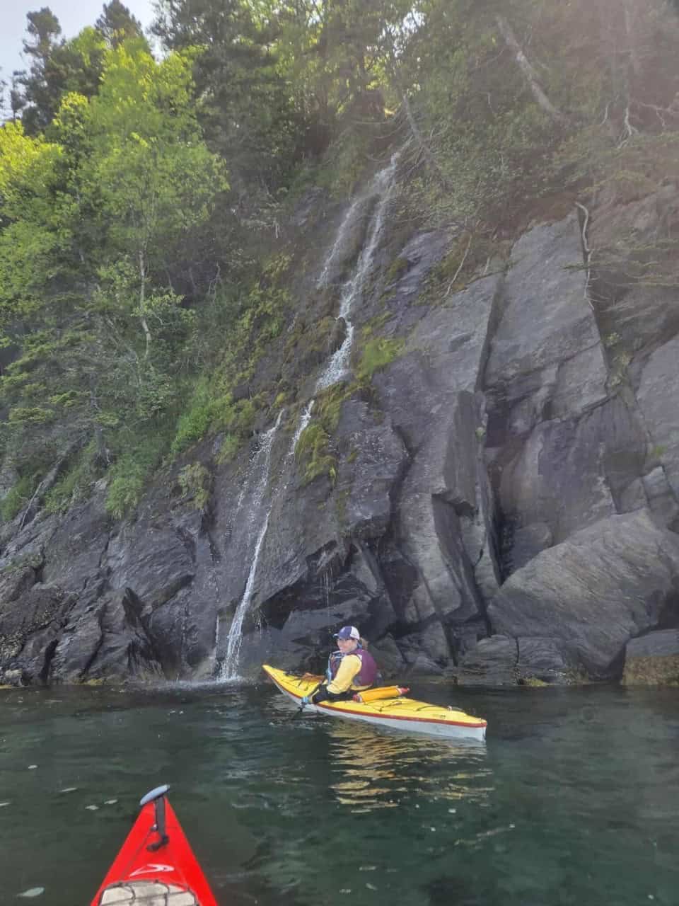 A coastal waterfall in Chapel Arm, Newfoundland - Beautiful aquamarine waters, waterfalls and friends make for a great day out of Chapel Arm NL
Photo credit; Tammy Murphy
