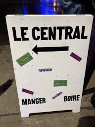 Le-Central-Sign-Montreal-Quebec-Canada
