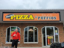 Anticipating a Sissio's Puffio at Sissio's Pizza - Sarnia Ontario Canada 