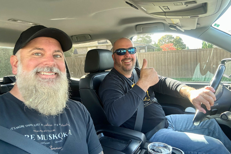 On-the-way-to-adventure - Located in Toronto, in the Greater Toronto Area (GTA), the Axcadmy forge is at 388 Carlaw Avenue, in the South Riverdale / Leslieville area. Easy to get to by many means of transportation. Jason and Jay drove there and were able to park nearby.