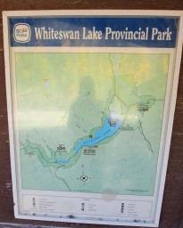 Whiteswan Provincial Park Map and Hot Springs Information Sign