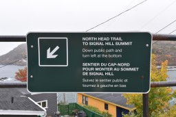 North Head Trailhead Sign: Starting Your Adventure in St. John's, Newfoundland