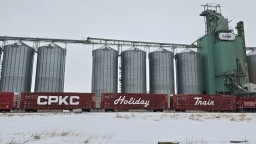 CPKC Holiday Train Blackie Alberta Canada