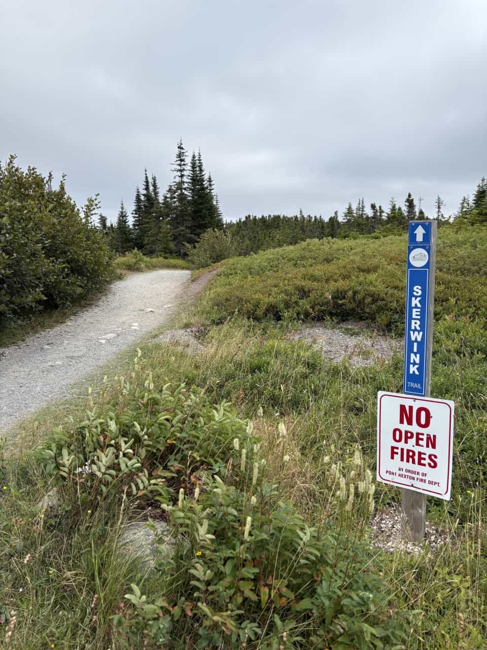 Skerwink-Trail-Signs - There are various trail signs along the Skerwink Trail giving visitors instructions and information, and letting them know they are on the correct path.