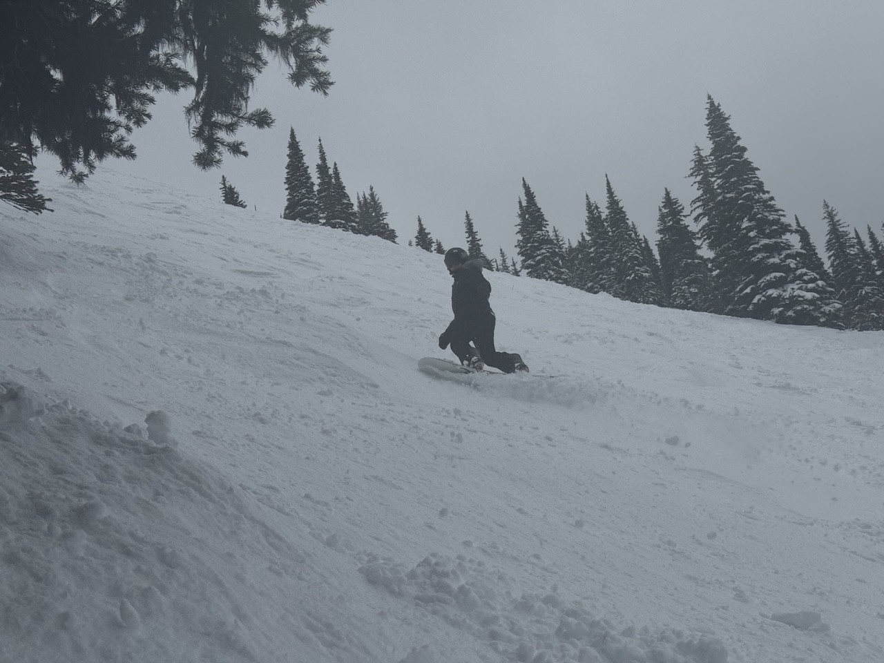 Snow-Mountain-Apex-British-Columbia - It was a bit of a foggy day, but the snow at Apex Mountain Resort in British Columbia, Canada, was fantastic. 