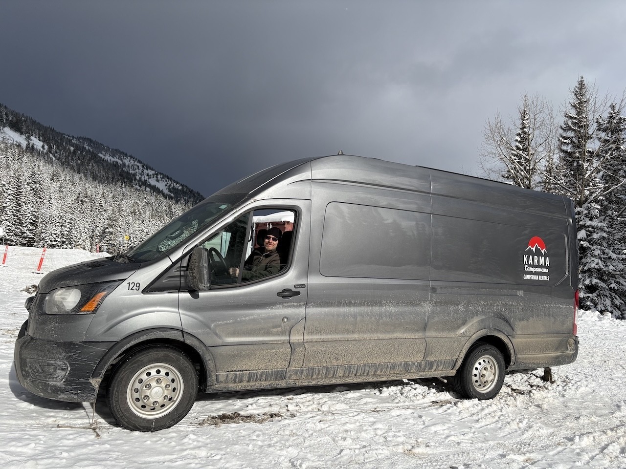 Manning-Park-Alpine-Area - The first snowboard stop on the British Columbia campervan road trip was Manning Park Alpine Area.