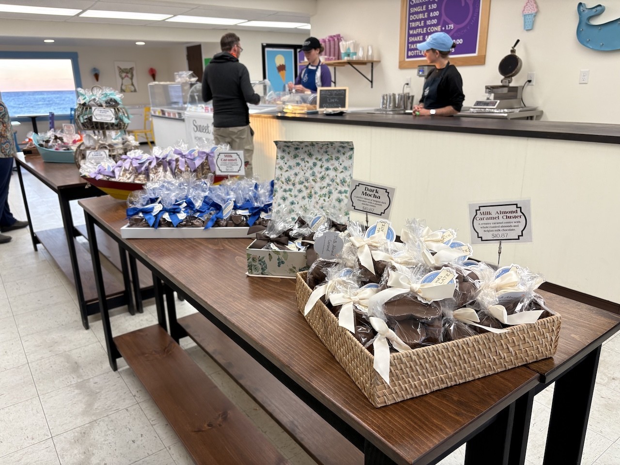 Wrapped-Chocolate-Treats-Sweet-Rock-Ice-Cream - The wrapped chocolate treats from Aunt Sarah's Chocolate Shop looked like they would be the perfect gift of any occasion.