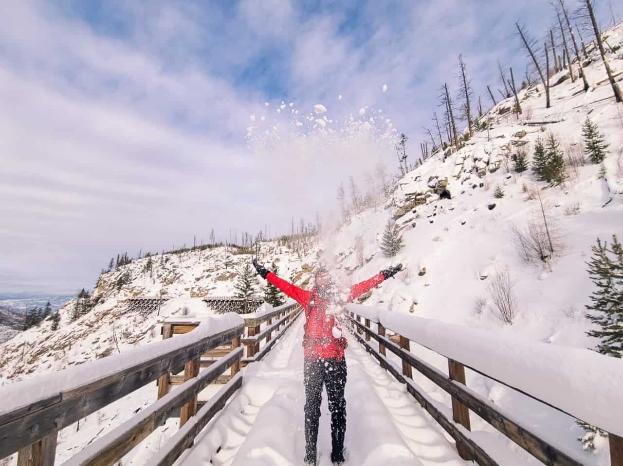 Myra Canyon Trestles - Located 30 minutes from Kelowna, this easy 12 km (one-way) leads you through 12 tunnels and 18 trestles