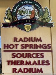 Radium Hot Springs Pool Sign
