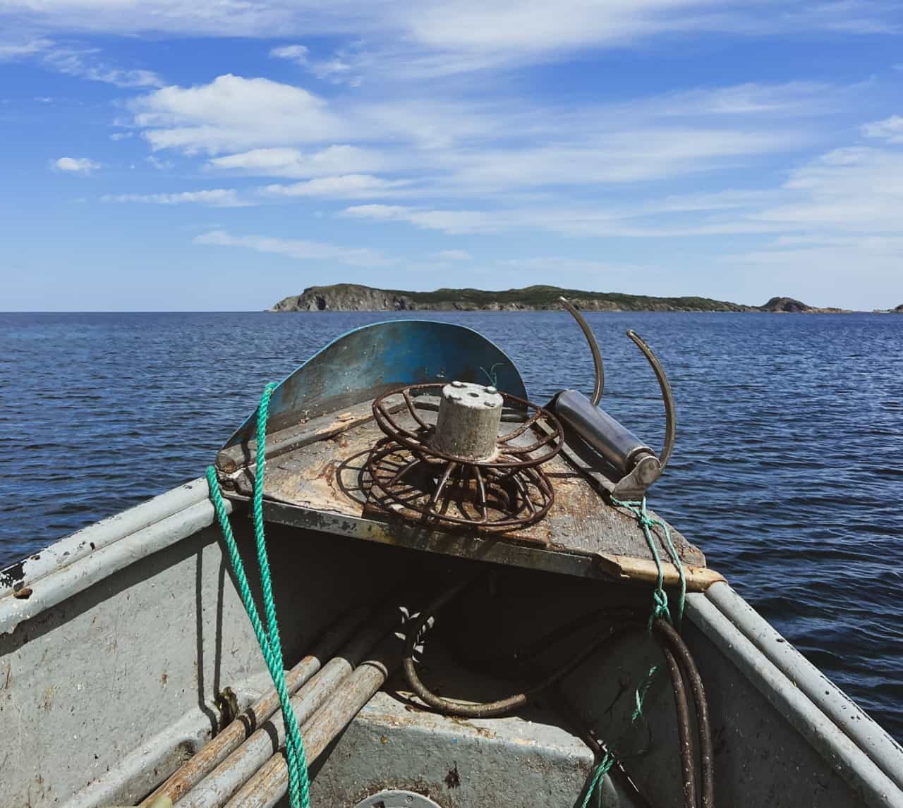 Twillingate Newfoundland Boat Ride in the Harbour  - I love boating in NL and I was excited to get out for a quick ride around the bay in a traditional open fishing boat with a local fisherman. 